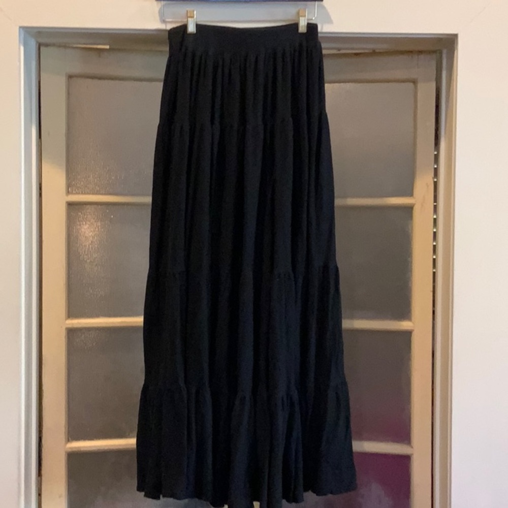 Rachel Pally swimsuit cover or skirt (barely see through), black, size medium